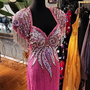 Vintage alyce designs sequin dress sz 6